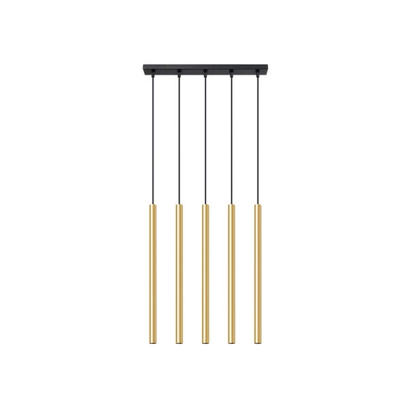 Lampa wisząca PASTELO 5L złoty połysk 5x8W G9 Sollux Lighting