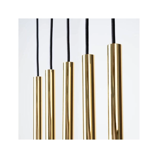Lampa wisząca PASTELO 5L złoty połysk 5x8W G9 Sollux Lighting