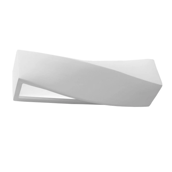Kinkiet ceramiczny SIGMA biały 1x60W E27 Sollux Lighting