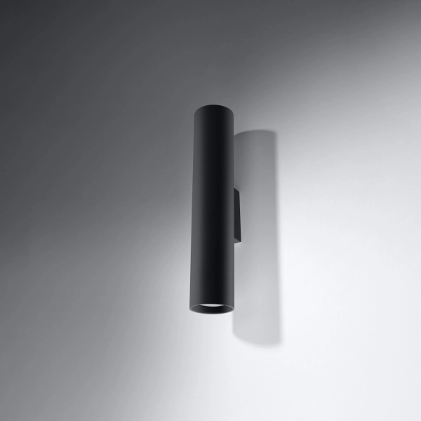 Kinkiet LAGOS 2 czarny 2x10W GU10 Sollux Lighting