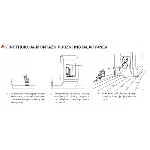Puszka instalacyjna do systemu NGF56/SG56 brązowa