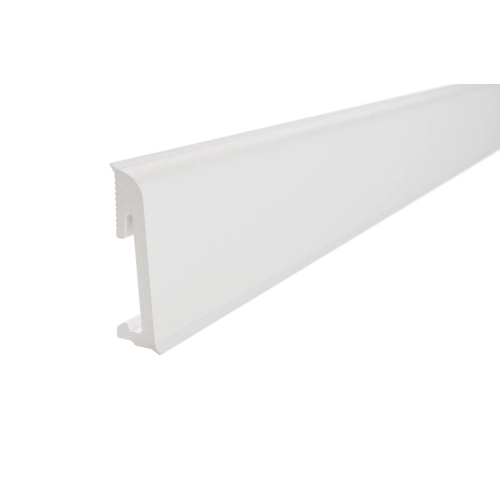 Listwa przypodłogowa PS Alpha 65mm/2,2m biały - montaż napinacze