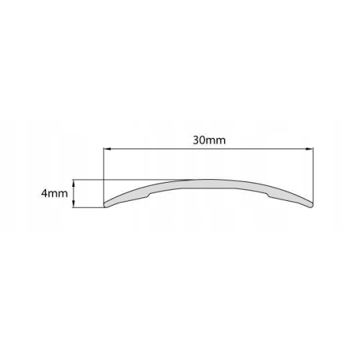 Profil progowy Stratus SH30 Hole /0,93m srebrny anod.
