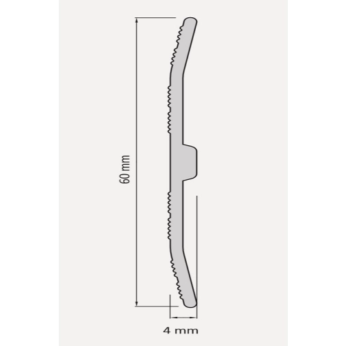Profil progowy Salag SH60 Hole 60 mm/0,93m srebrny anod.