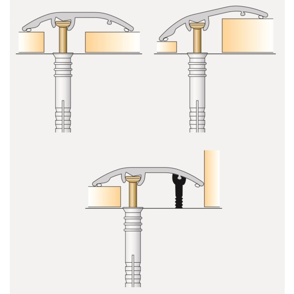 Profil aluminiowy All-in-One 37mm/1,8m Rustic Oak