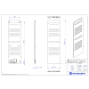 Grzejnik elektryczny BIONIC Eco Electro srebrny 50x160 cm BIOEE3-50/160C17B Instal Projekt