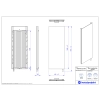 Grzejnik elektryczny INVENTIO Electro Eclectic biały ekran biały f. szkl. stiuk 70x180 cm INVE-70/180E34FS20+GH-12C1 Instal Projekt