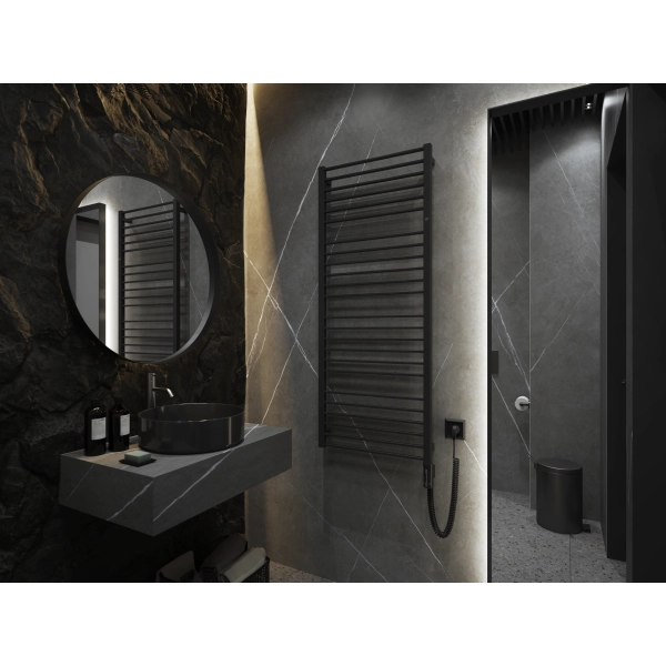 Grzejnik elektryczny PIKO Electro biały mat 40x100 cm PIKE-40/100C34+GH-04C1 Instal Projekt