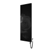 Grzejnik elektryczny INVENTIO Electro Romantic biały/silk ekran czarny f. szkl. róże 70x180 cm INVE-70/180E31FS21+GH-12C2 Instal Projekt