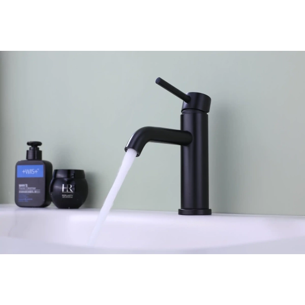 Bateria umywalkowa KITI MINI czarna stal, Ruvetti